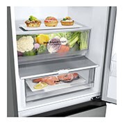 LG Hladnjak sa zamrzivačem u donjem dijelu, DoorCooling+™ tehnologija, kapacitet 344L, Pogled na posudu za led , GBV3100CPY, thumbnail 4