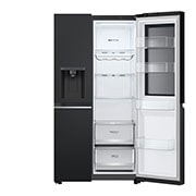 LG InstaView™ Side-by-Side hladnjak, DoorCooling+™ i ThinQ™ tehnologija, kapacitet 635L, Otvorena lijeva vrata bez pogleda na hranu, GSGV80EPLD, thumbnail 13