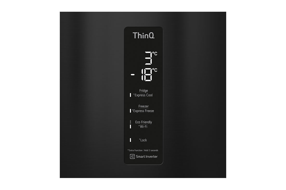 LG Hladnjak sa zamrzivačem u donjem dijelu, DoorCooling+™ i ThinQ™ tehnologija, kapacitet 341L, Door cooling i LED osvjetljenje, GBF61BLHMN, thumbnail 5