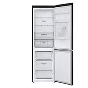 LG Hladnjak sa zamrzivačem u donjem dijelu, DoorCooling+™ i ThinQ™ tehnologija, kapacitet 341L, Otvorena prednja vrata bez pogleda na hranu, GBF61BLHMN, thumbnail 3