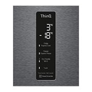 LG Hladnjak sa zamrzivačem u donjem dijelu, DoorCooling+™ i ThinQ™ tehnologija, kapacitet 384L, Pogled na posudu, GBP62DSXCC1, thumbnail 9