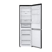 LG Hladnjak sa zamrzivačem u donjem dijelu, DoorCooling<sup>+</sup>™ tehnologija, kapacitet 344L, Otvorena prednja vrata s pogledom na hranu, GBV3100EEP, thumbnail 2