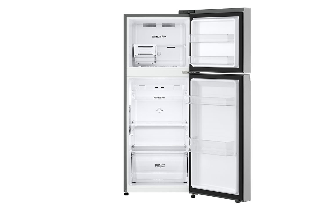 LG Hladnjak sa zamrzivačem u gornjem dijelu, DoorCooling+™ tehnologija, kapacitet 217L, Otvorena prednja vrata bez pogleda na hranu, GTBV22PYGKD, thumbnail 2