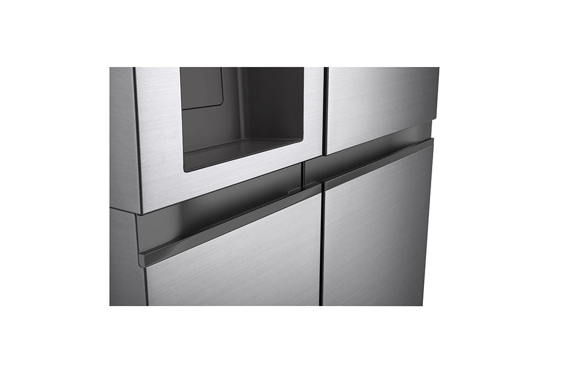 LG Side-by-Side hladnjak, kapacitet 635L, Pogled s detaljima ručke, GSLV50PZXE, thumbnail 6