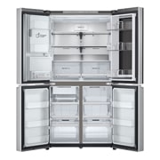 LG InstaView™ hladnjak s četiri vrata, DoorCooling+™, Craft Ice™ i ThinQ™ tehnologija, kapacitet 638L, Otvorena prednja vrata bez pogleda na hranu, GMG960MBEE, thumbnail 3