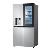 LG InstaView™ hladnjak s četiri vrata, DoorCooling+™, Craft Ice™ i ThinQ™ tehnologija, kapacitet 638L, Pogled s desne strane, GMG960MBEE, thumbnail 14