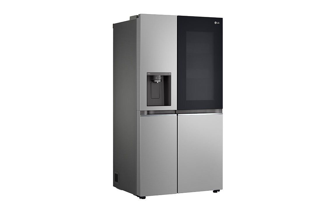 LG InstaView™ Side-by-Side hladnjak, DoorCooling+™ i ThinQ™ tehnologija, kapacitet 635L, Pogled s lijeve strane, GSGV80PYLL, thumbnail 14