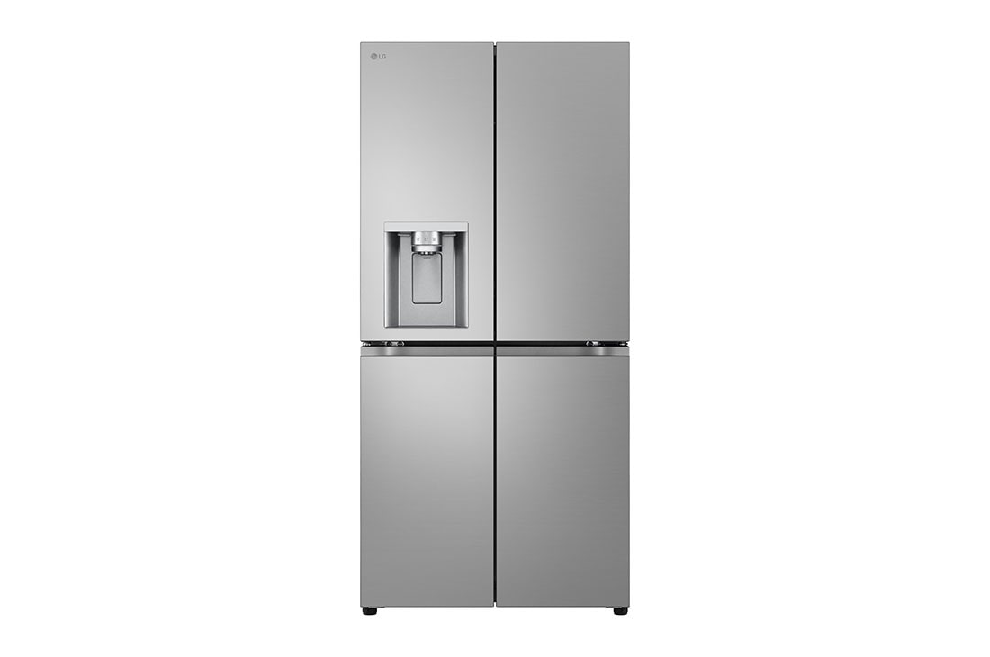 LG Hladnjak s četiri vrata, DoorCooling+™ i ThinQ™ tehnologija, kapacitet 508L, Pogled sprijeda, GML860PYFE