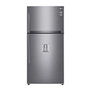 LG Hladnjak sa zamrzivačem u gornjem dijelu, DoorCooling+™ i ThinQ™ tehnologija, kapacitet 592L, Pogled sprijeda, GTF916PZPED, thumbnail 1