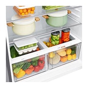 LG Hladnjak sa zamrzivačem u gornjem dijelu, DoorCooling+™ i ThinQ™ tehnologija, kapacitet 592L, Ladica s hranom, GTF916PZPED, thumbnail 5
