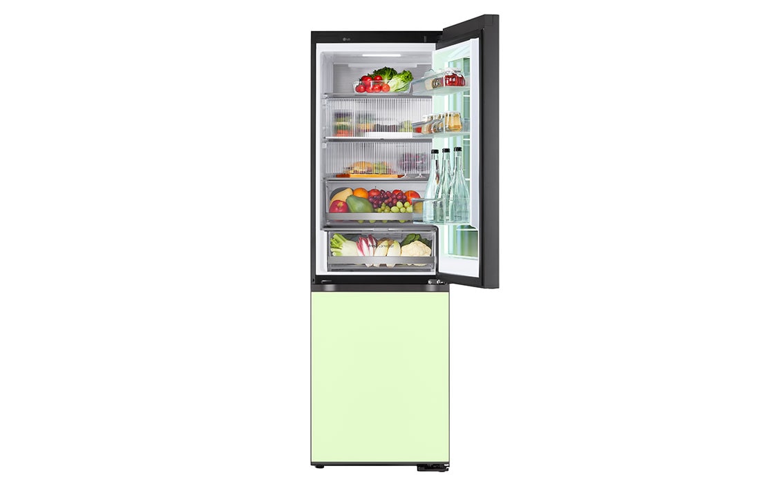 LG InstaView™ MoodUP™ Hladnjak sa zamrzivačem u donjem dijelu, ThinQ™ tehnologija, kapacitet 352L, Pogled s detaljima ručke, GBG719MDNN, thumbnail 12