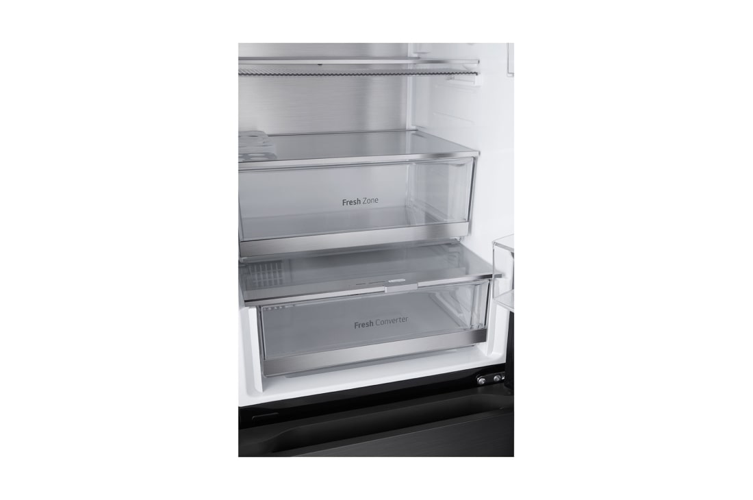 LG InstaView™ hladnjak sa zamrzivačem u donjem dijelu, DoorCooling⁺™ i ThinQ™ tehnologija, kapacitet 349L, Ladica bez hrane, GBG7190CEV, thumbnail 7