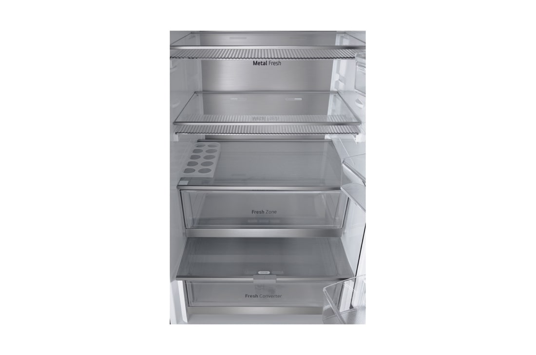 LG InstaView™ hladnjak sa zamrzivačem u donjem dijelu, DoorCooling⁺™ i ThinQ™ tehnologija, kapacitet 349L, Prikaz detalja ladice, GBG7190CEV, thumbnail 10