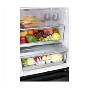 LG InstaView™ hladnjak sa zamrzivačem u donjem dijelu, DoorCooling⁺™ i ThinQ™ tehnologija, kapacitet 349L, Ladica s hranom, GBG7190CEV, thumbnail 6