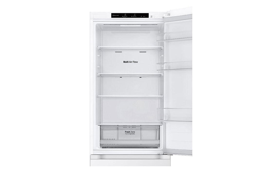 LG Hladnjak sa zamrzivačem u donjem dijelu, DoorCooling+™ tehnologija, kapacitet 344L, Otvorena prednja vrata bez pogleda na hranu, GBV21L0ESW, thumbnail 8