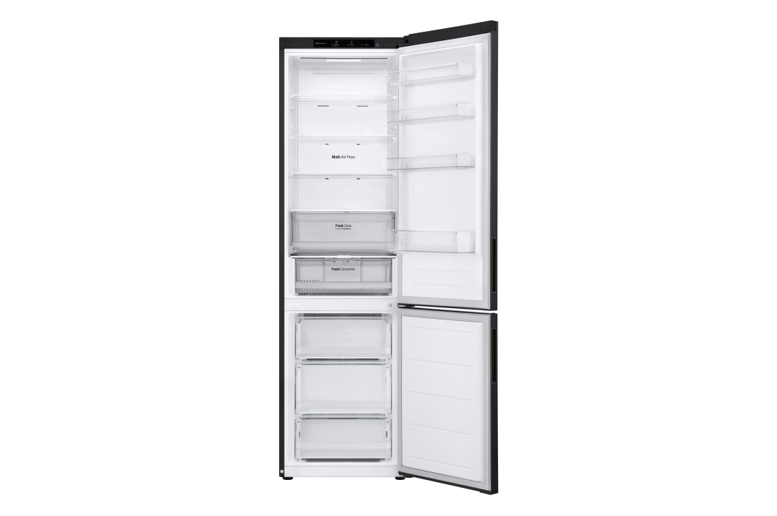 LG Hladnjak sa zamrzivačem u donjem dijelu, DoorCooling⁺™ tehnologija, kapacitet 387L, Otvorena prednja vrata bez pogleda na hranu, GBV22NCCEP, thumbnail 2
