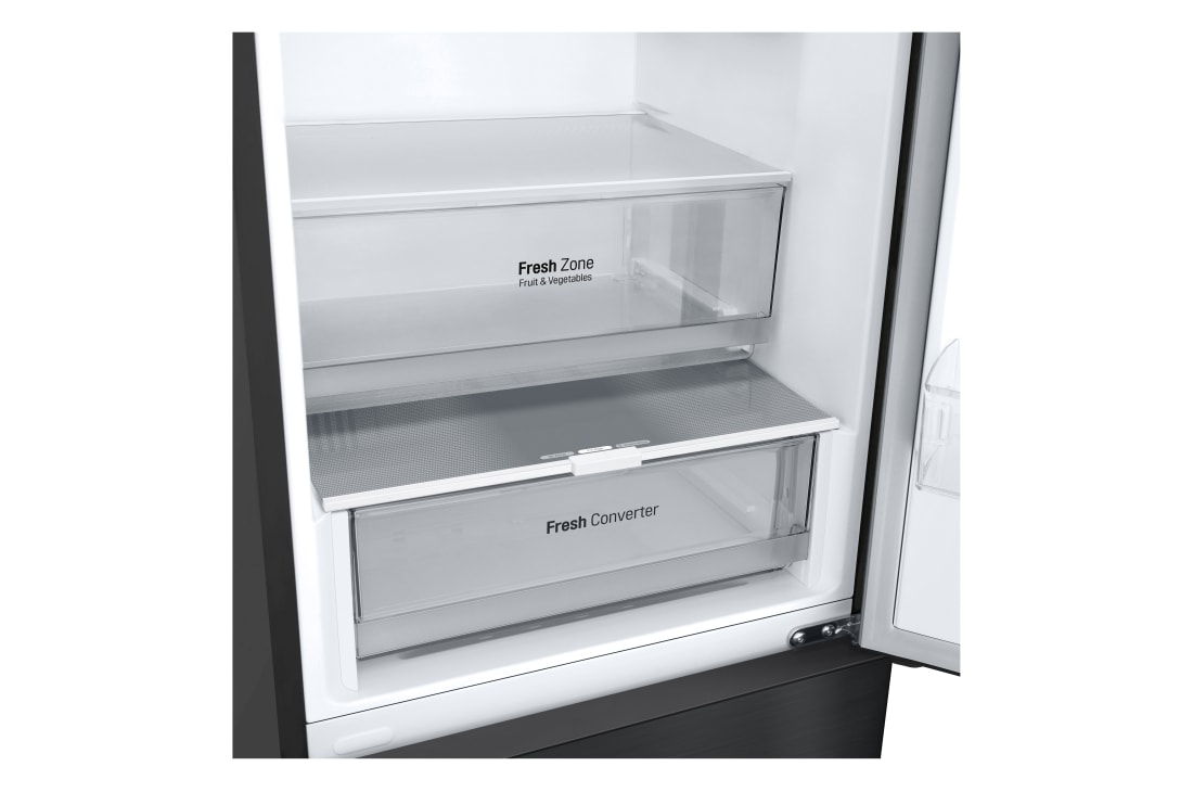 LG Hladnjak sa zamrzivačem u donjem dijelu, DoorCooling⁺™ tehnologija, kapacitet 387L, Ladica bez hrane, GBV22NCCEP, thumbnail 6