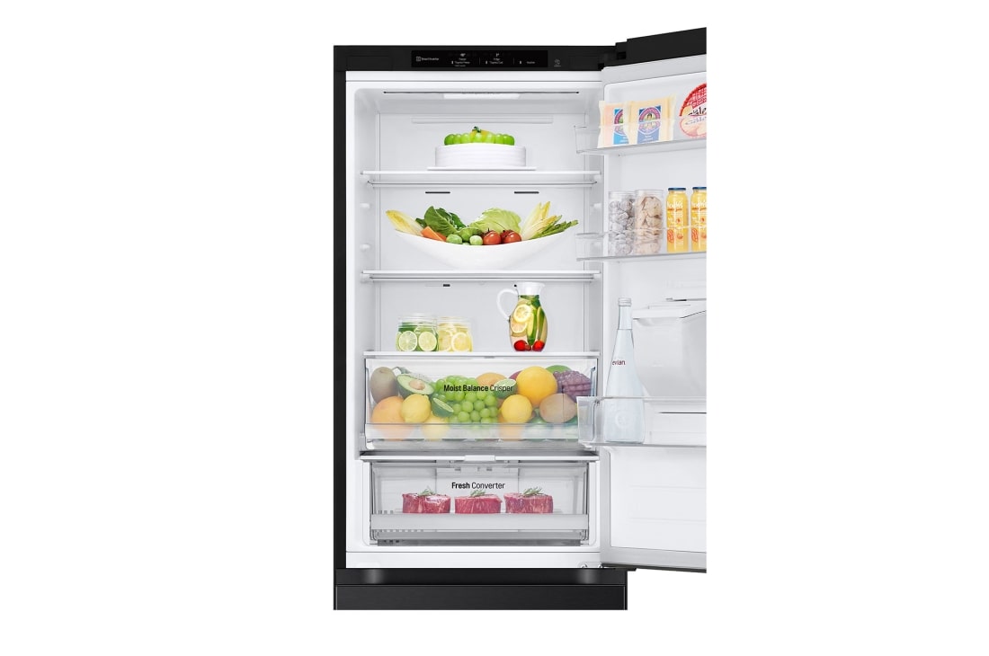 LG Hladnjak sa zamrzivačem u donjem dijelu, DoorCooling⁺™ tehnologija, kapacitet 343L, Prikaz detalja ladice, GBF3102EEV, thumbnail 10