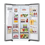 LG Door-in-Door™ Side-by-Side hladnjak, kapacitet 641L, Otvorena prednja vrata s pogledom na hranu, GSJC41PYPE, thumbnail 2