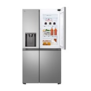 LG Door-in-Door™ Side-by-Side hladnjak, kapacitet 641L, Otvorena lijeva vrata s pogledom na hranu, GSJC41PYPE, thumbnail 9