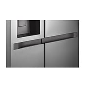 LG Side-by-Side hladnjak, kapacitet 641L, Pogled s detaljima ručke, GSLC41PYPE, thumbnail 8