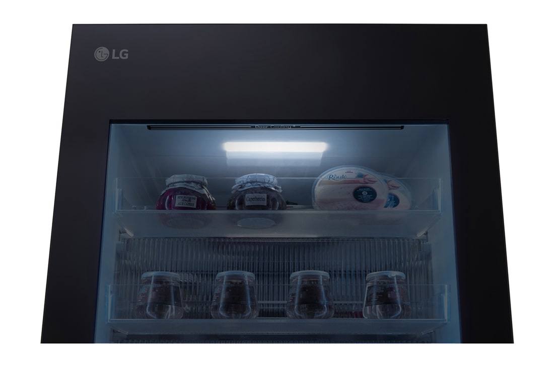 LG InstaView™ hladnjak sa zamrzivačem u donjem dijelu, DoorCooling<sup>+</sup>™ i ThinQ™ tehnologija, kapacitet 349L, Door cooling i LED osvjetljenje, GBG5160CEV, thumbnail 7