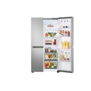 LG Side-by-Side hladnjak, kapacitet 664L, Otvorena lijeva vrata s pogledom na hranu, GSBC40PYPE, thumbnail 4