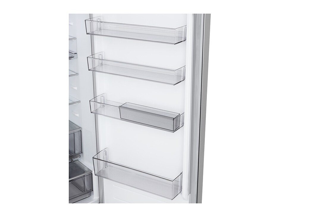 LG Hladnjak sa zamrzivačem u donjem dijelu, DoorCooling+™ i ThinQ™ tehnologija, kapacitet 375L, Ladica bez hrane, GBBS525CPY, thumbnail 8