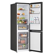 LG Hladnjak sa zamrzivačem u donjem dijelu, DoorCooling+™ i ThinQ™ tehnologija, kapacitet 333L, Otvorena lijeva vrata s pogledom na hranu, GBBSJ10DEP, thumbnail 9