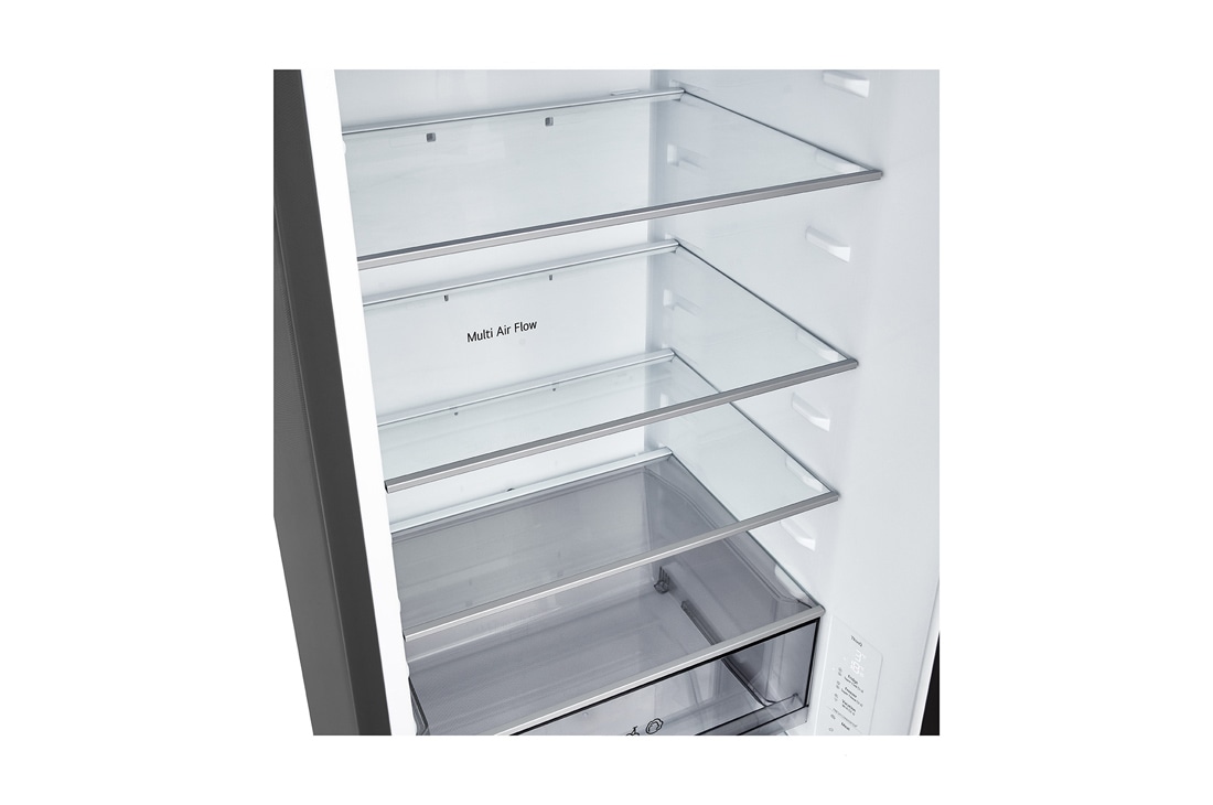 LG Hladnjak sa zamrzivačem u donjem dijelu, DoorCooling+™ i ThinQ™ tehnologija, kapacitet 375L, Ladica bez hrane, GBBSJ2CCEP, thumbnail 6