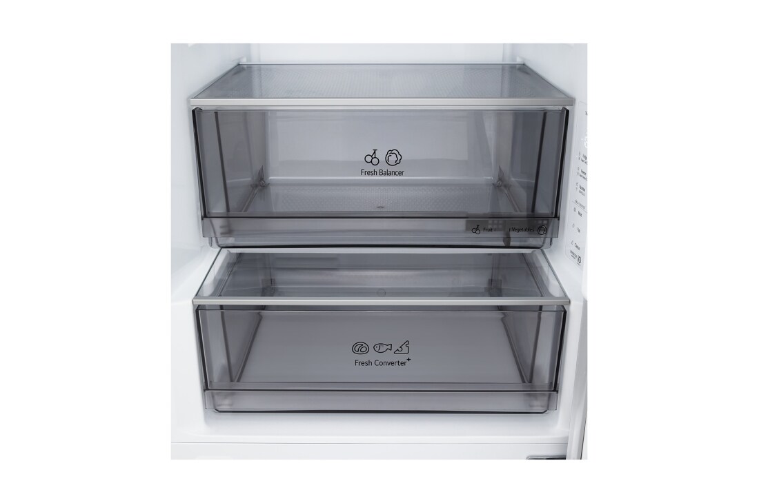 LG Hladnjak sa zamrzivačem u donjem dijelu, DoorCooling+™ i ThinQ™ tehnologija, kapacitet 375L, Hladnjak sa zamrzivačem u donjem dijelu, DoorCooling+™ i ThinQ™ tehnologija, kapacitet 375L, GBBS322CPY, thumbnail 10