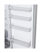 LG Hladnjak sa zamrzivačem u donjem dijelu, DoorCooling+™ i ThinQ™ tehnologija, kapacitet 375L, Otvorena lijeva vrata s pogledom na hranu, GBBSJ20EPY, thumbnail 9