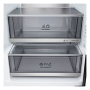 LG Hladnjak sa zamrzivačem u donjem dijelu, DoorCooling+™ i ThinQ™ tehnologija, kapacitet 375L, Prikaz zaslona, GBBS726AMB, thumbnail 8
