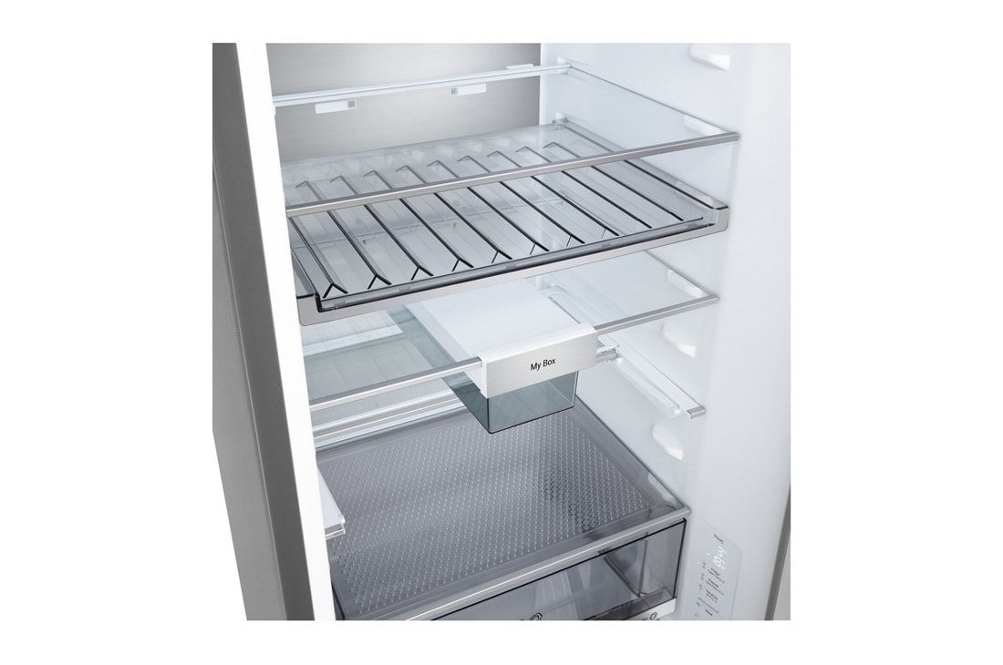 LG Hladnjak sa zamrzivačem u donjem dijelu, DoorCooling+™ i ThinQ™ tehnologija, kapacitet 375L, Ladica bez hrane, GBBS726CMB, thumbnail 7