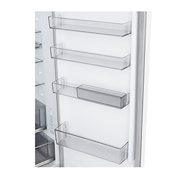 LG Hladnjak sa zamrzivačem u donjem dijelu, DoorCooling+™ i ThinQ™ tehnologija, kapacitet 375L, Pogled s detaljima ručke, GBBS726CSW, thumbnail 12