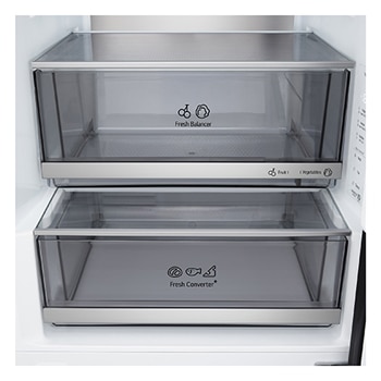 LG Hladnjak sa zamrzivačem u donjem dijelu, DoorCooling+™ i ThinQ™ tehnologija, kapacitet 375L, Bočni pogled, GBBS726CEV, thumbnail 8