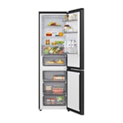 LG Hladnjak sa zamrzivačem u donjem dijelu, DoorCooling+™ i ThinQ™ tehnologija, kapacitet 333L, Otvorena prednja vrata s pogledom na hranu, GBBSJ11DEP, thumbnail 3