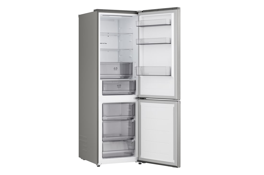 LG Hladnjak sa zamrzivačem u donjem dijelu, DoorCooling+™ i ThinQ™ tehnologija, kapacitet 375L, Pogled s desne strane, GBBSJ10EPY, thumbnail 12