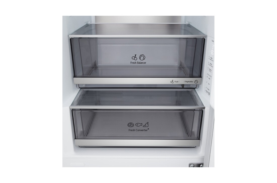 LG Hladnjak sa zamrzivačem u donjem dijelu, DoorCooling+™ i ThinQ™ tehnologija, kapacitet 333L, Hladnjak sa zamrzivačem u donjem dijelu, DoorCooling+™ i ThinQ™ tehnologija, kapacitet 333L, GBBS716CPY, thumbnail 11