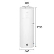 LG R290 Dizalica topline za PTV – spremnik 200 ℓ, WH20ESF0 CA, WH20ESF0 CA, thumbnail 3