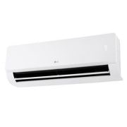 LG Klima-uređaj LG DUALCOOL CONCEPT SPECIAL DUALCOOL Monosplit | 3.71 kW | Wi-Fi, Comfort Air, 10-godišnje jamstvo na kompresor, Pogled s leve prednje strane na LG DUALCOOL Special EW Air Conditioner s otvorenom donjom lopaticom pod niskim uglom., EZ12CSN, thumbnail 8