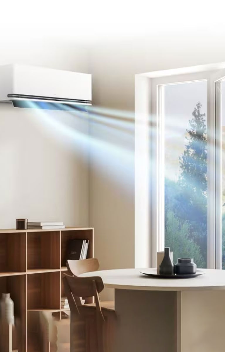 LG klima-uređaj s opcijom detekcije otvorenih prozora smanjuje rad kada se prozor otvori radi ventilacije kako bi se uštedjela energija.