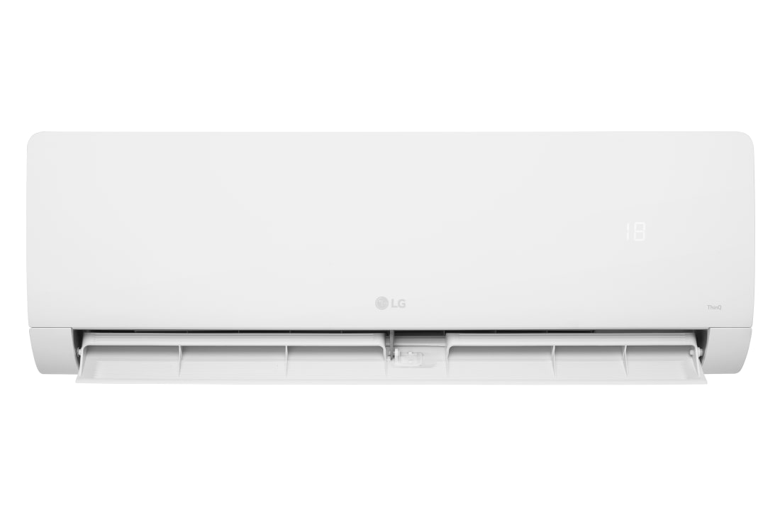 LG DUALCOOL Pro, Brzo grijanje i hlađenje, 3,5 kW Split klima-uređaj, prikaz iz perspektive otvorenog uređaja, WZ12AWN, thumbnail 3