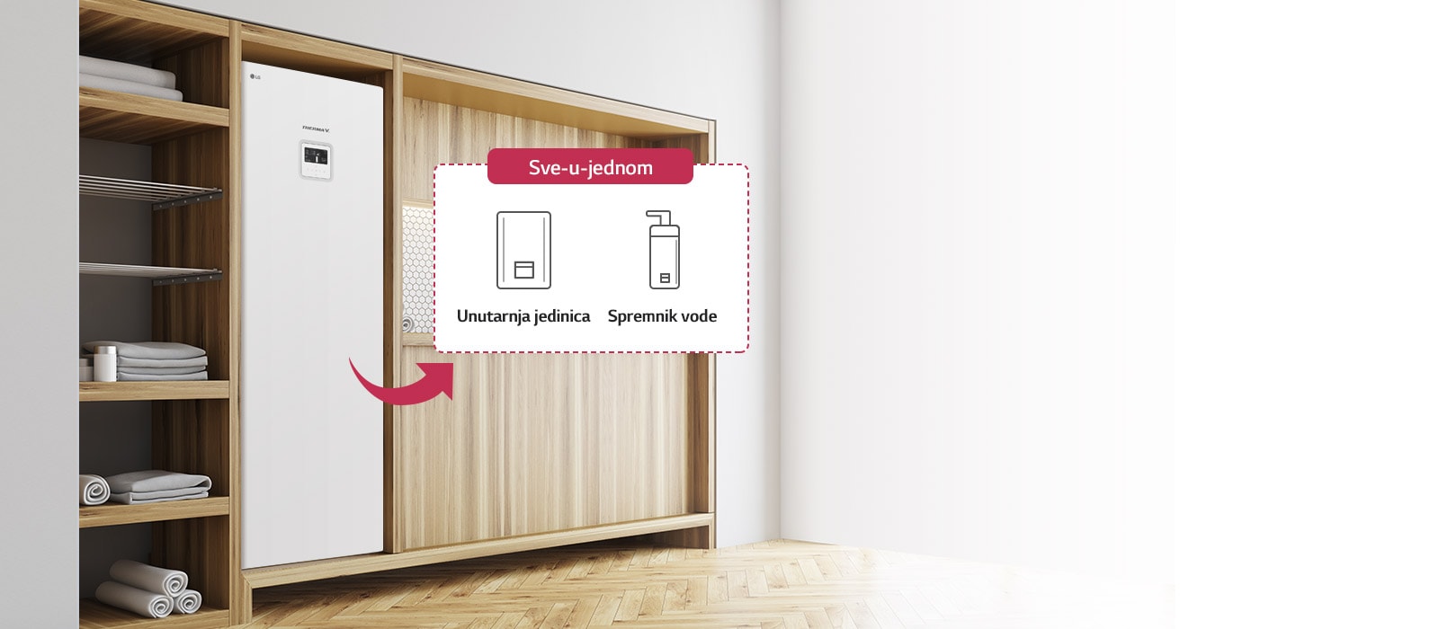 Ušteda prostora uz integrirani spremnik