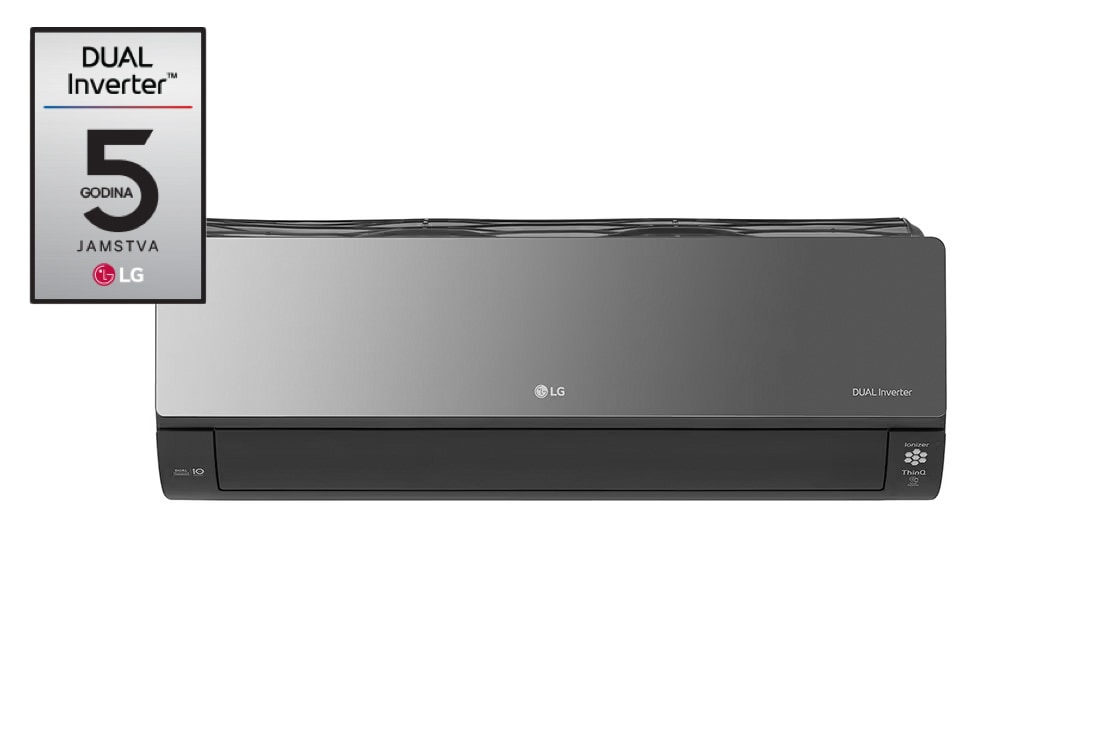 LG Moderan ARTCOOL MIRROR klima uređaj sa Uvnano™ tehnologijom, DUAL Inverter kompresor  snage 5/5.8 kW, AC18BK, AC18BK