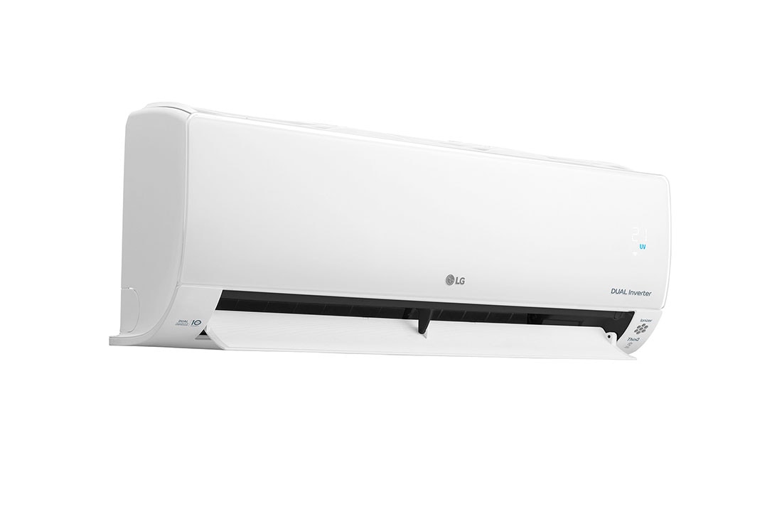 LG DUALCOOL Deluxe - Dual Inverter klima-uređaj od 3,5 kW uklanja 99,9% bakterija, Wi-fi upravljanje na daljinu (ThinQ), Prikaz lijeve strane otvorenog uređaja 2, DC12RK, thumbnail 10