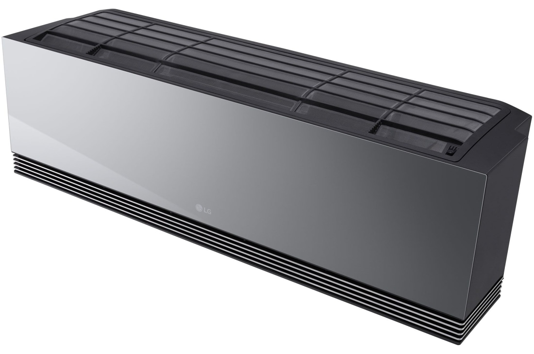 LG 3,5 kW ARTCOOL™ AI Air Single Split klima-uređaj s jednom unutarnjom jedinicom, Kosi prednji prikaz odozgo LG ai klima-uređaja s vidljivom gornjom pločom i rešetkom, AA12SP, thumbnail 12