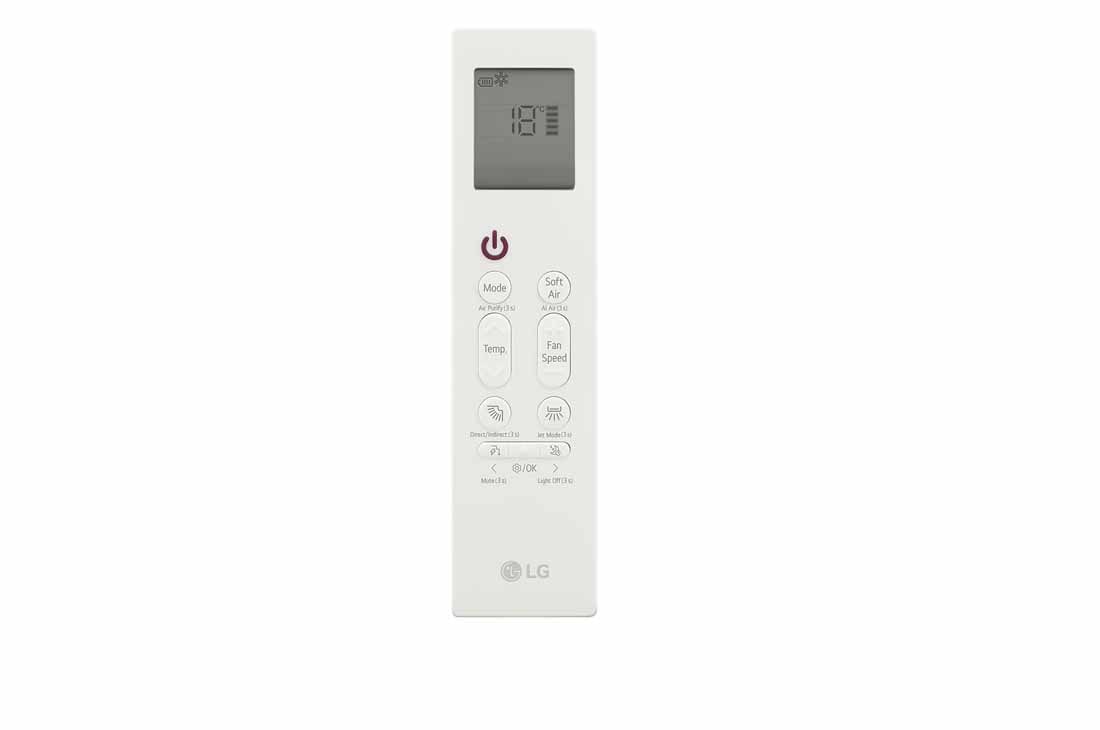 LG 3,5 kW ARTCOOL™ AI Air Single Split klima-uređaj s jednom unutarnjom jedinicom, Daljinski upravljač LG klima-uređaja sa zaslonom i gumbima, AA12SP, thumbnail 13
