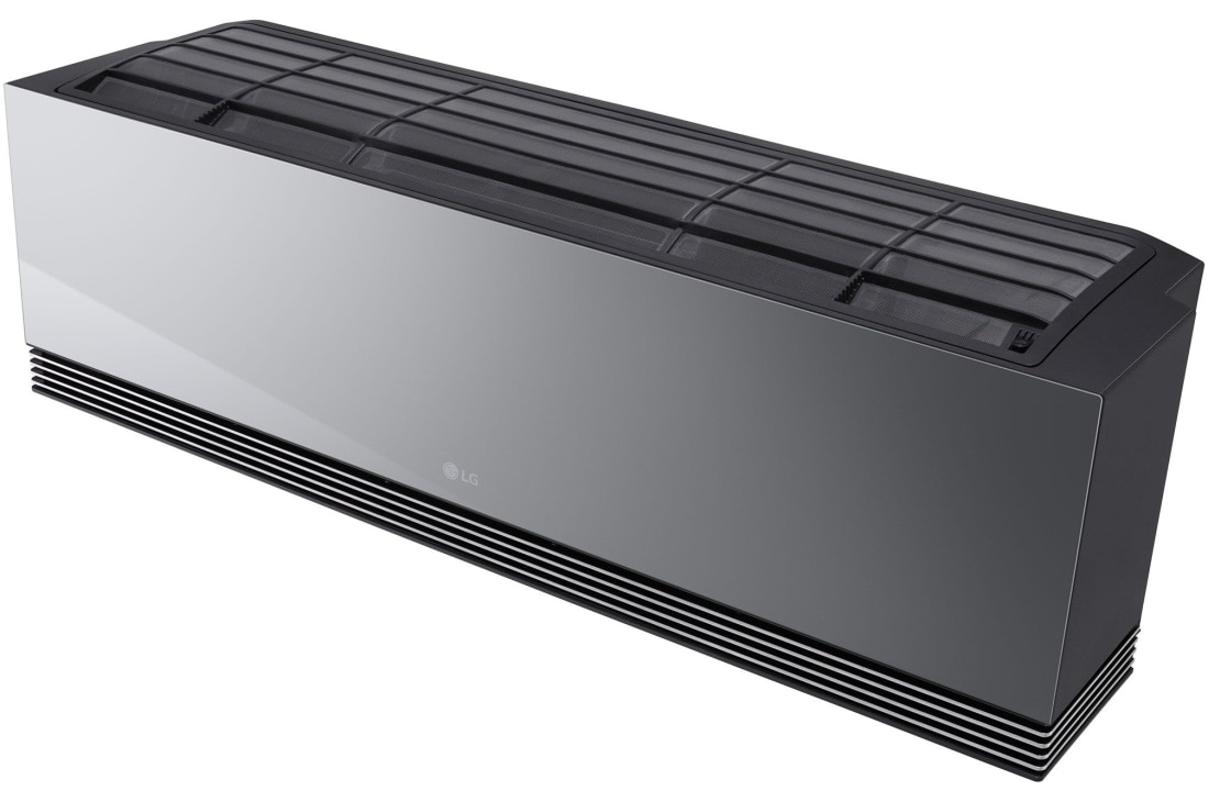 LG 5,0 kW ARTCOOL™ AI Air Single Split klima-uređaj s jednom unutarnjom jedinicom, Kosi prednji prikaz odozgo LG ai klima-uređaja s vidljivom gornjom pločom i rešetkom, AA18SP, thumbnail 12