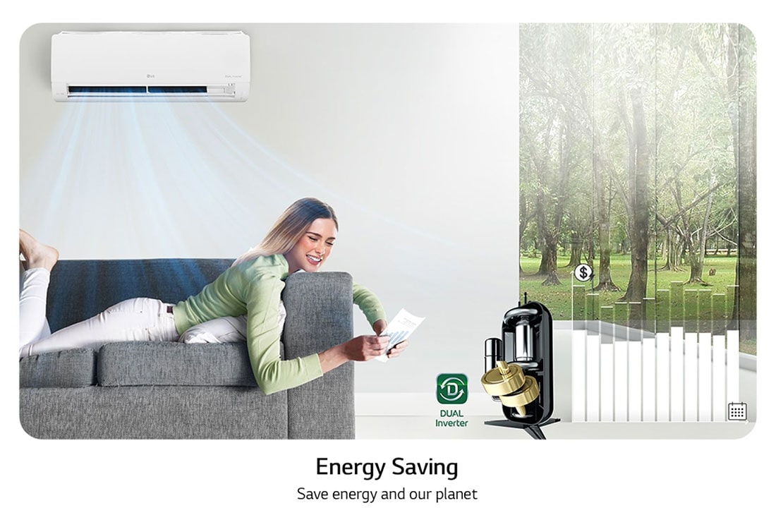 LG 5,0 kW DUALCOOL Special EC Single Split klima-uređaj s jednom unutarnjom jedinicom, S18EC, thumbnail 13